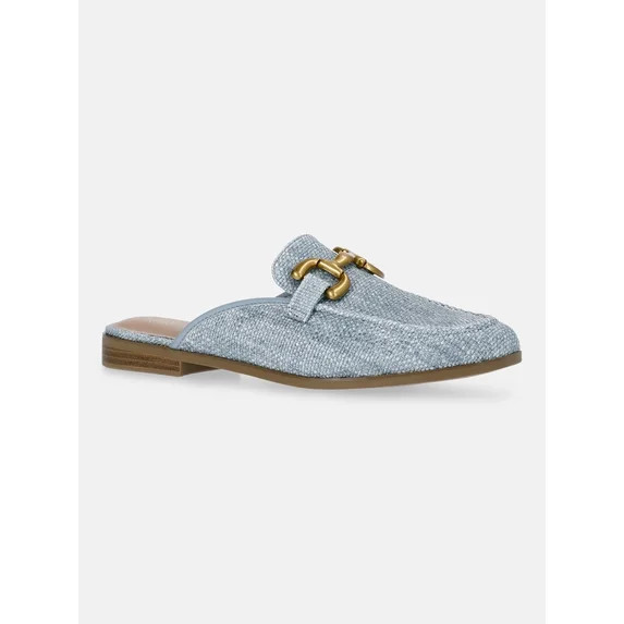 Time and Tru Women's Buckle Loafer Mules | Walmart (US)