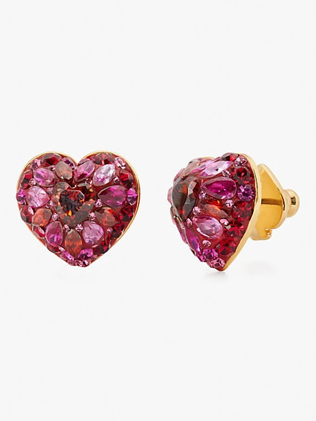 something sparkly heart clay pavé studs | Kate Spade (US)