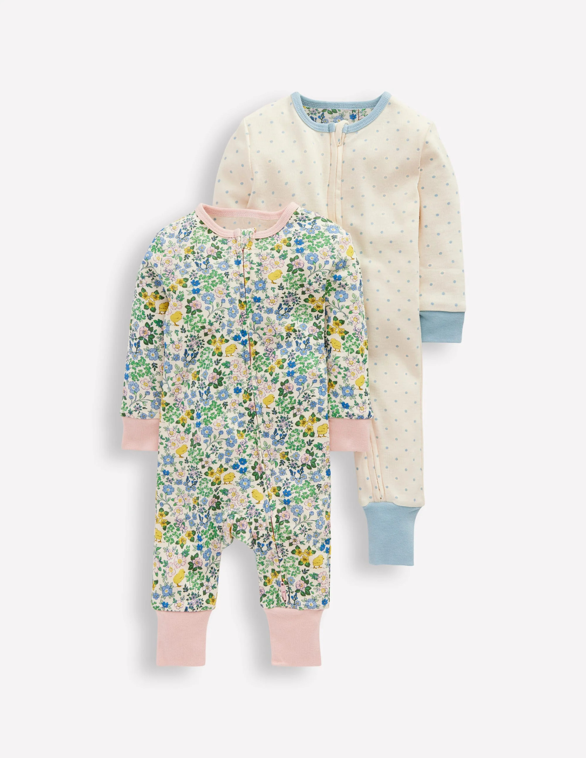Twin Pack Rompers-Chick Floral | Boden (US)