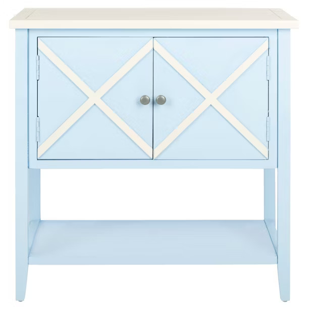 Gregory Storage Unit Light Blue - Safavieh | Target