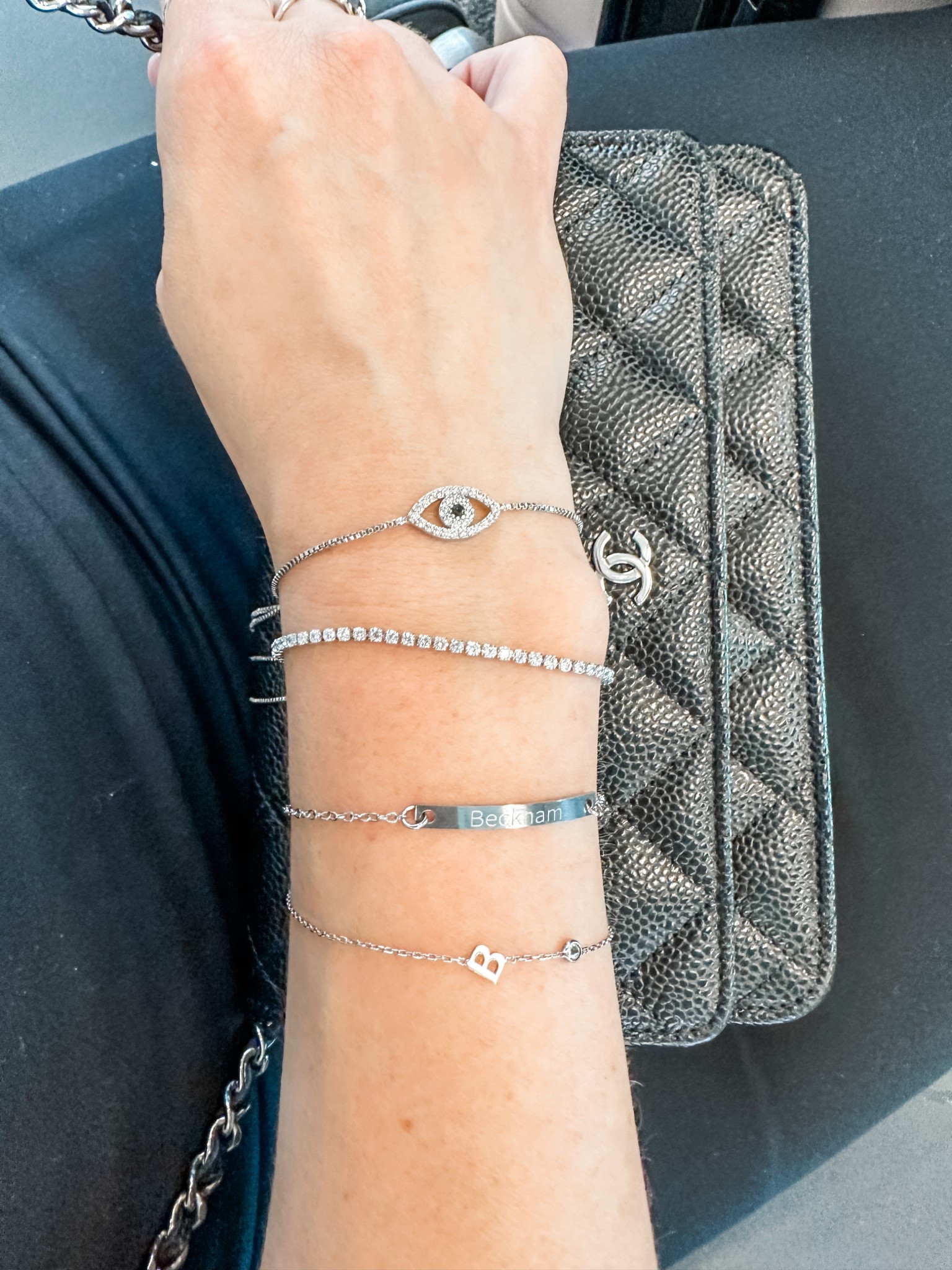 Bracelet stack stacked on Chanel  

#LTKStyleTip #LTKFindsUnder50