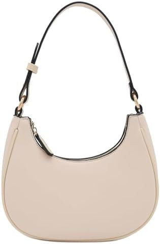 FashionPuzzle Small Crescent Shoulder Bag Underarm Purse (Nude): Handbags: Amazon.com | Amazon (US)