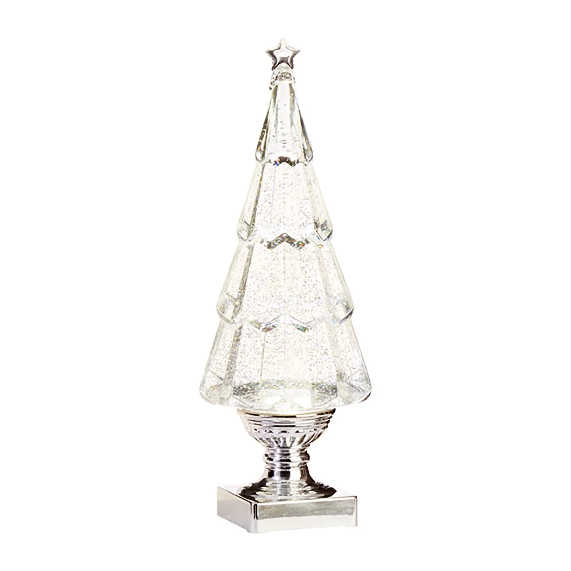 Icy Clear Lighted Christmas Tree 13.75 inch Acrylic Decorative Tabletop Figurine - Walmart.com | Walmart (US)