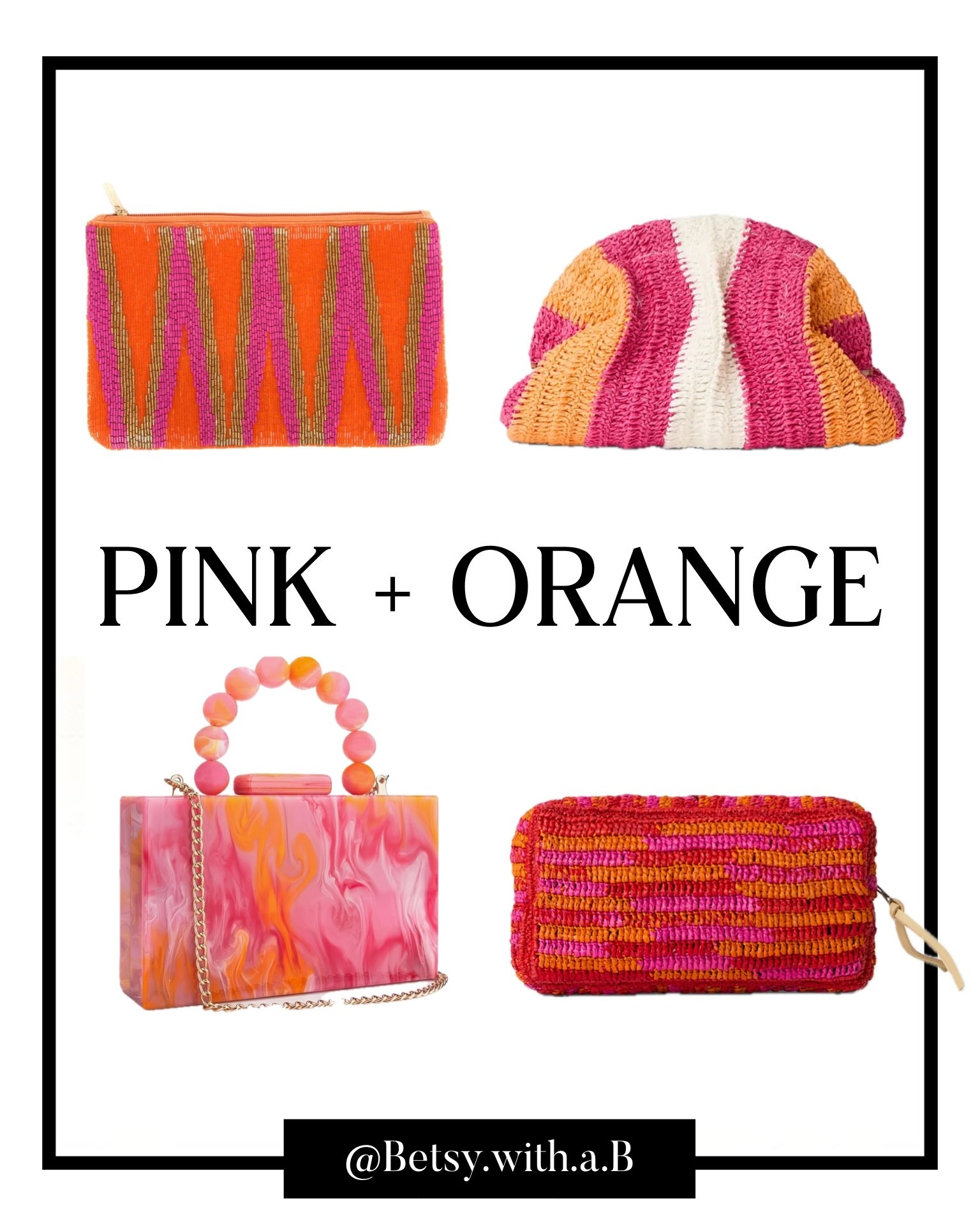 For just a little pop of pink, try to be of these bags or pouches to carry when you wear orange. 


#LTKspring #LTKTravel #LTKSeasonal