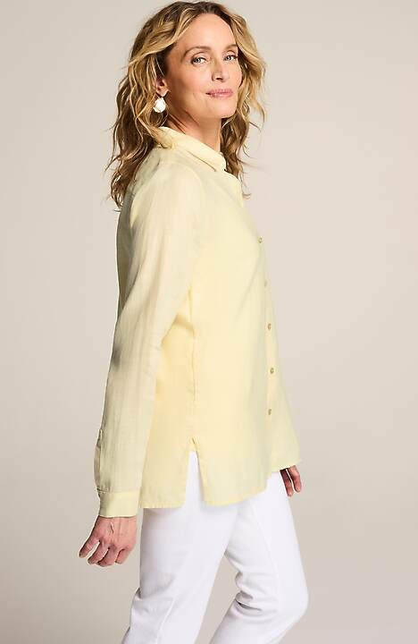 Everyday Linen Button-Front Shirt | J. Jill