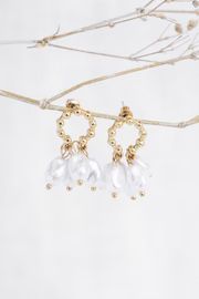 Amelia Pearl Earrings - Gold | Petal & Pup (US)
