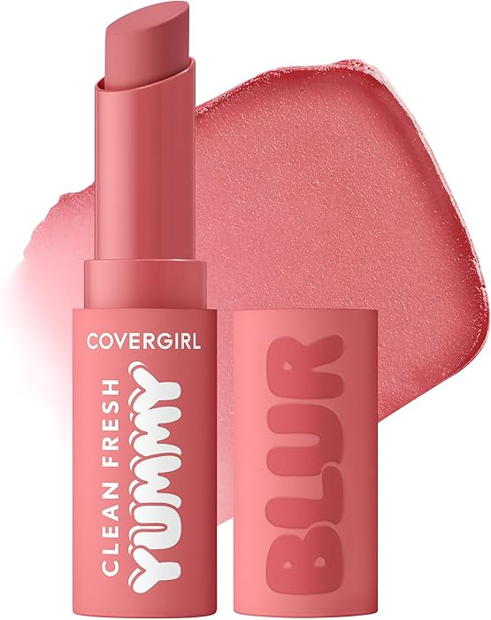 COVERGIRL Clean Fresh Yummy Blur Lipstick, Blurring Effect, Matte Lip Color, Sweet Pomegranate Fl... | Amazon (US)