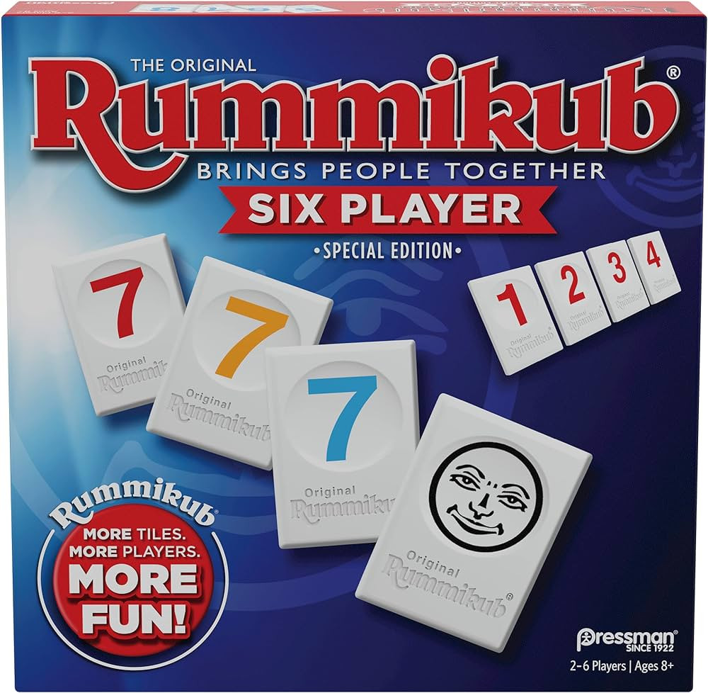 Rummikub Six Player Edition - The Classic Rummy Tile Game - More Tiles and More Players for More ... | Amazon (US)