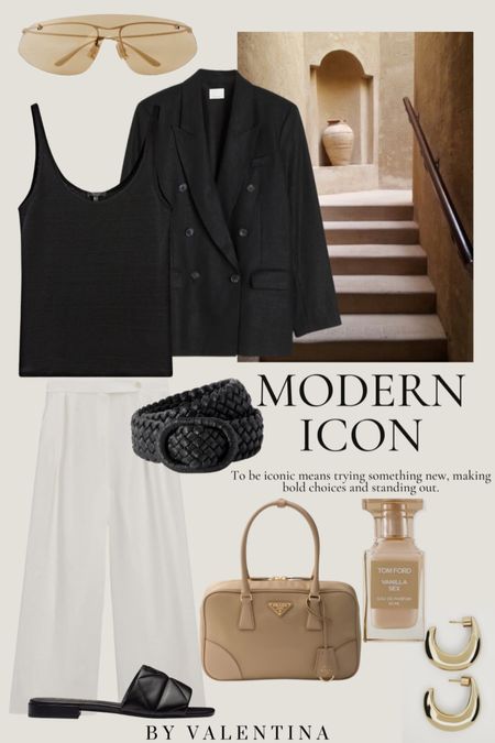 Modern Icon - trying something new, making bold choices and standing out! 

Spring Summer Outfit, Summer Outfit Inspiration, Vacation Outfit, Casual Style, Black Blazer, Wardrobe Staples, Outfit Idea, Prada Bag, Workwear

#LTKStyleTip #LTKSeasonal #LTKWorkwear