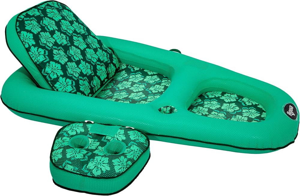 Aqua Campania Ultimate 2-in-1 Pool Float Lounge \u2013 Extra Large \u2013 Inflatable Pool Floats ... | Amazon (US)