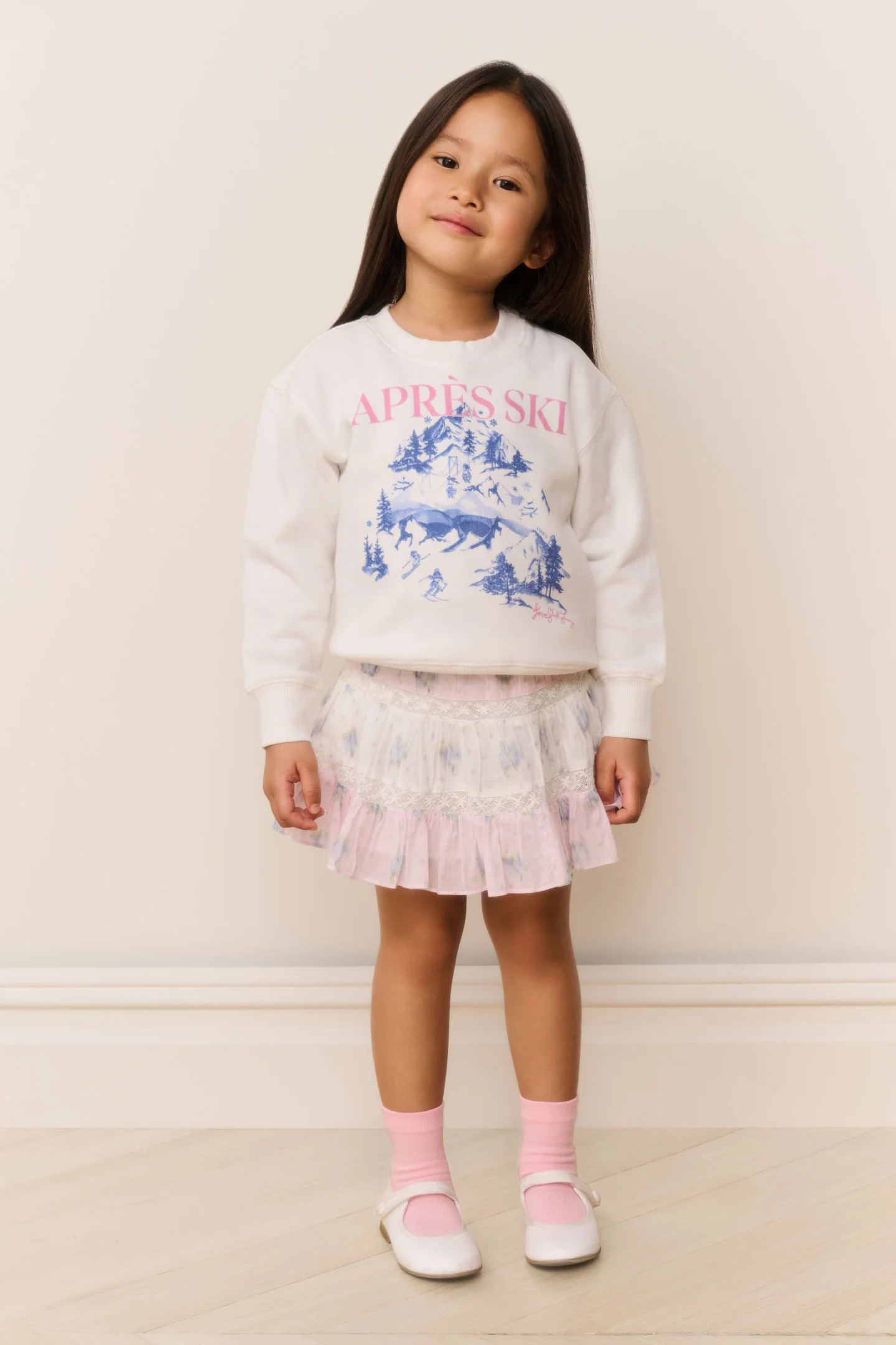 Little Girls Amethyst Ski Pullover | LoveShackFancy