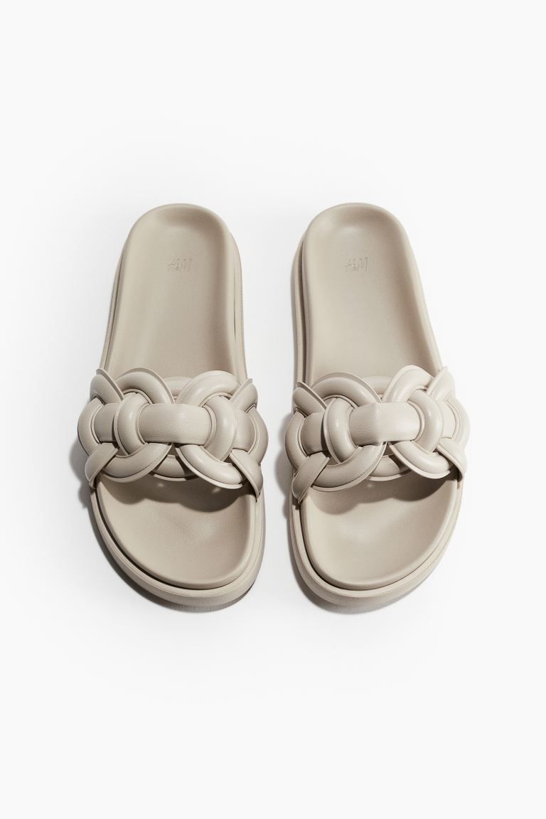 Intertwined-strap Sandals - Light taupe - Ladies | H&M US | H&M (US + CA)