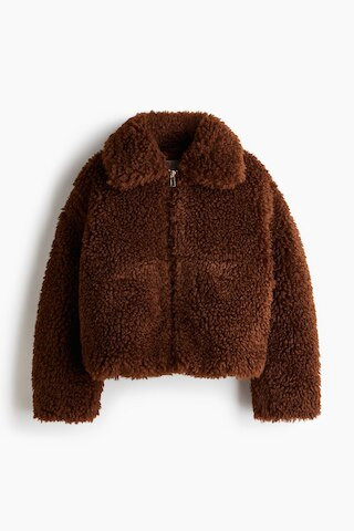 H & M - Jacke aus Teddyfleece - Beige - Damen | H&M (DE, AT, CH, NL, FI)