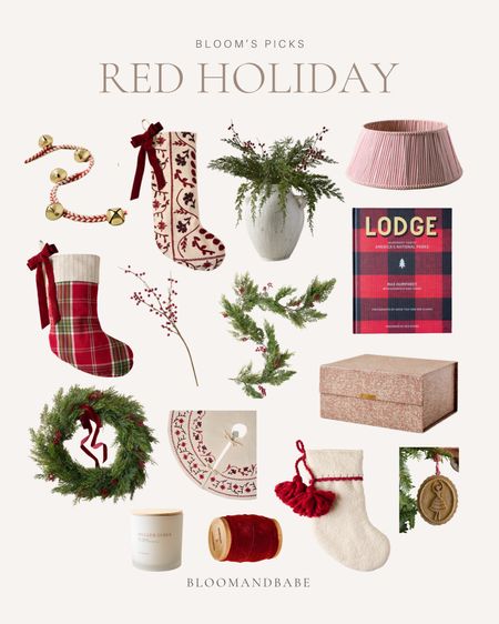 Absolutely love these red holiday finds!

Stocking/wreath/ornaments/box

#LTKHoliday #LTKSeasonal #LTKstyletip