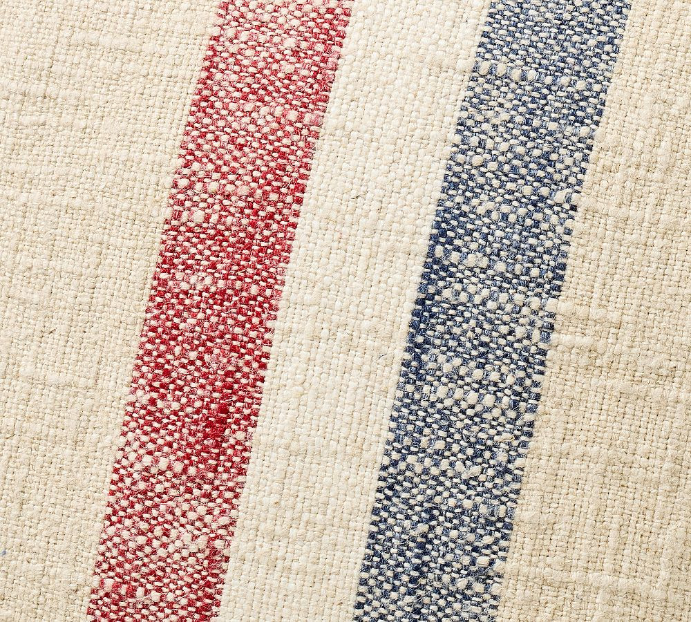Patriotic Striped Filled Pillow | Pottery Barn (US)