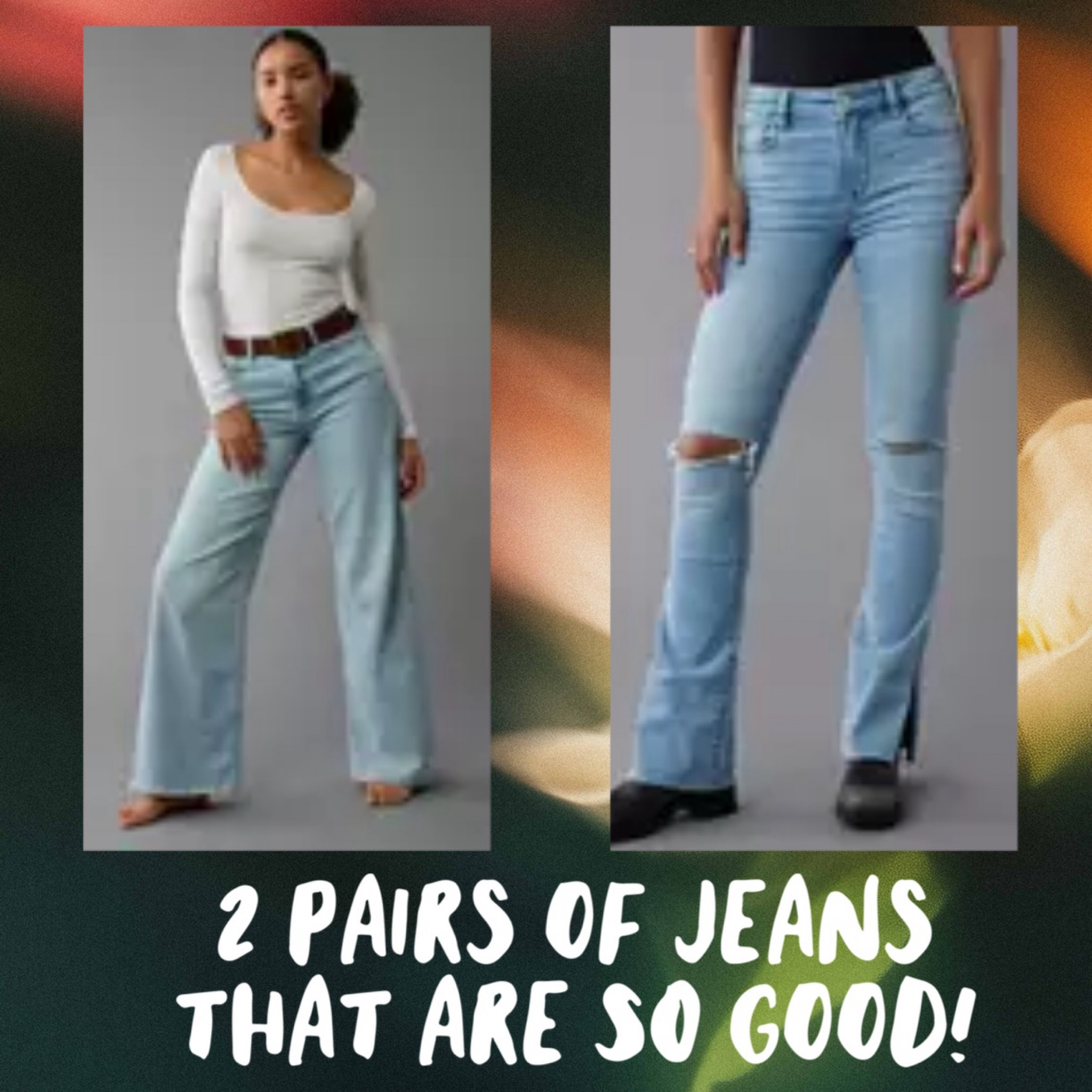 I LOVE these jeans! I have many jeans in my closet, all price ranges, these 2 pair are my most loved, most worn! SO comfy! I have multiple pairs, some with rips, some without… can be dressed up or dressed down! Size down in the skinny jeans! I the baggy I have sizes 2 & 4 depending on how I was the fit of the outfit. Skinny I have size 2’s but I may get a size 0 to try! I have the size short for when I wear flats & regular for when I wear heels:) 

#LTKStyleTip