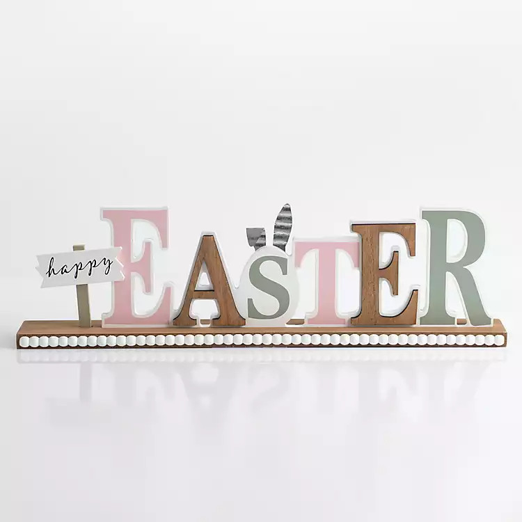Happy Easter Wood Tabletop Sign | Kirkland's Home