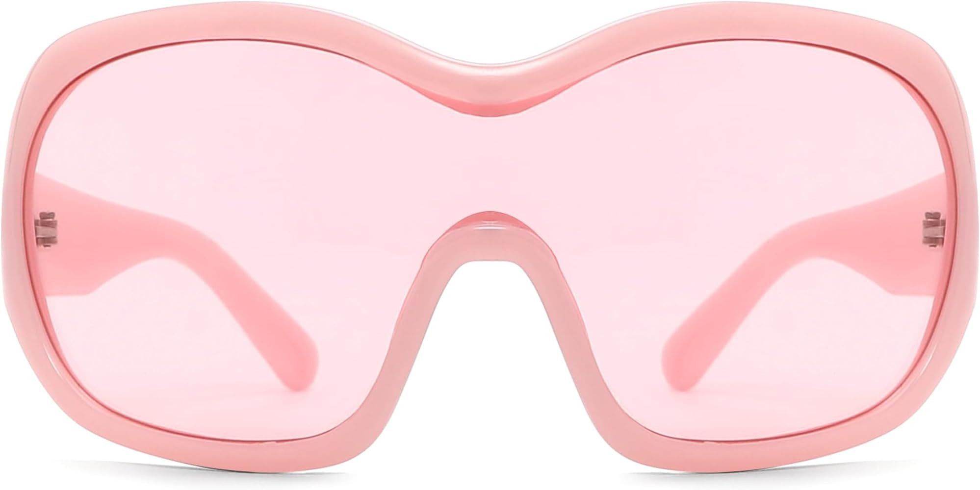 Oversized Trendy Wrap Around Sunglasses for Women Men - Cool Concert shades 2000s Retro Round Big... | Amazon (US)