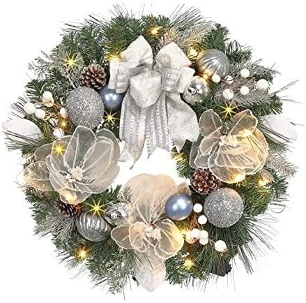 Christmas Wreath, Holiday Wreath, Christmas Decor, Christmas Decor Amazon, Christmas Decorations  | Amazon (US)