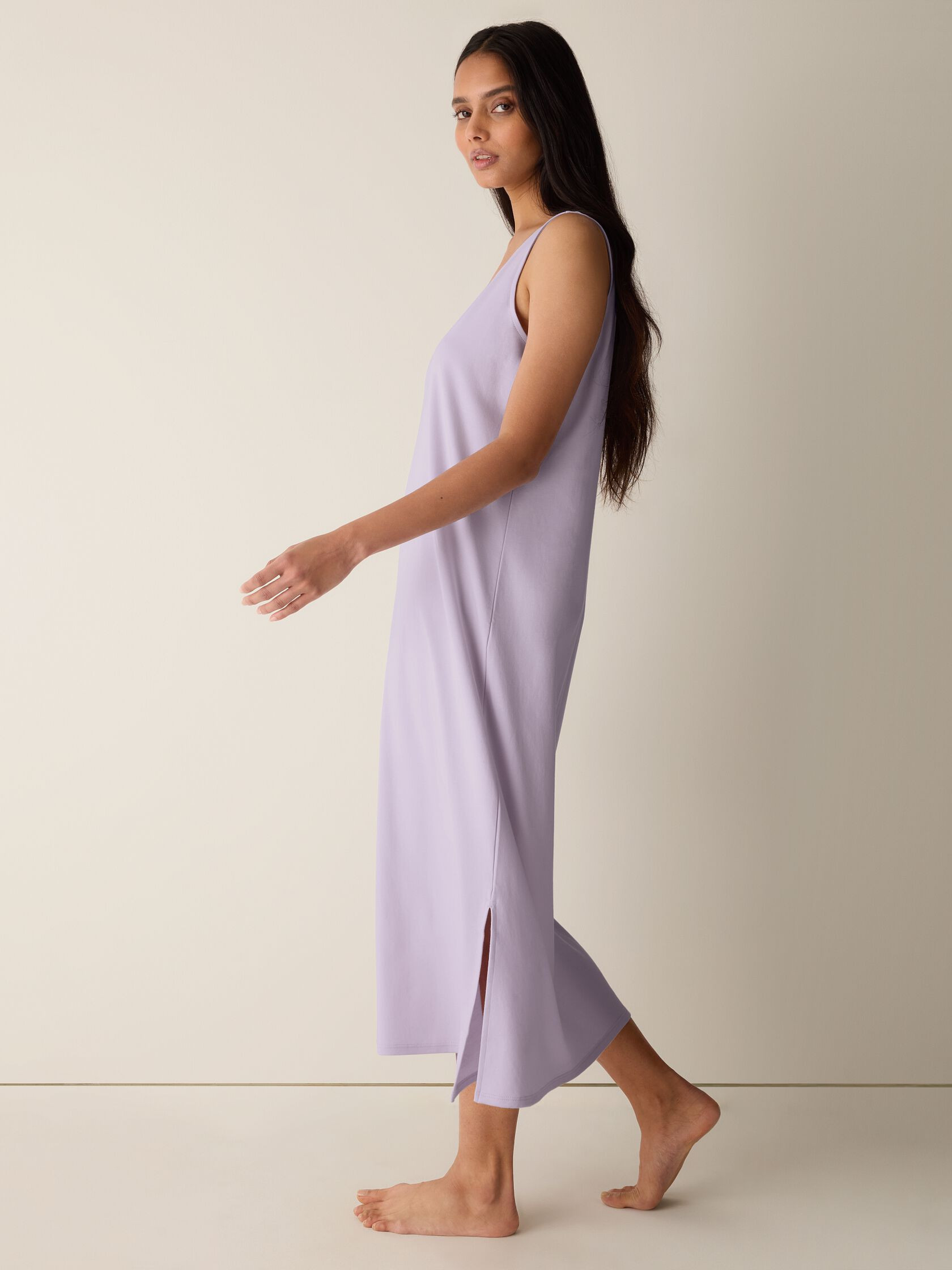 Organic Cotton Interlock Tank Sleep Dress | Eileen Fisher