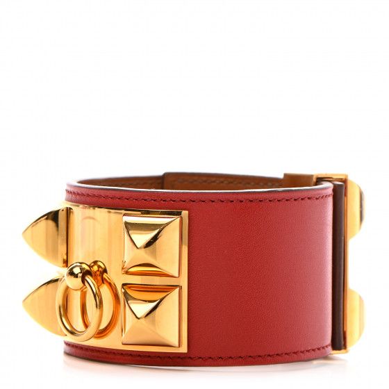HERMES

Swift Collier de Chien CDC Bracelet L Vermillion | Fashionphile