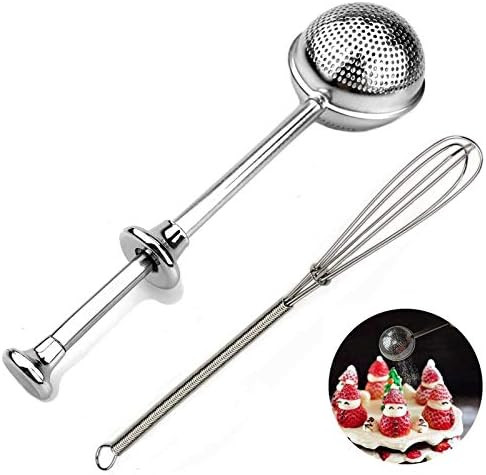 Powdered Sugar Shaker Duster With Lid Sugar Flour Sifter for Baking spice Sifters powder duster s... | Amazon (US)