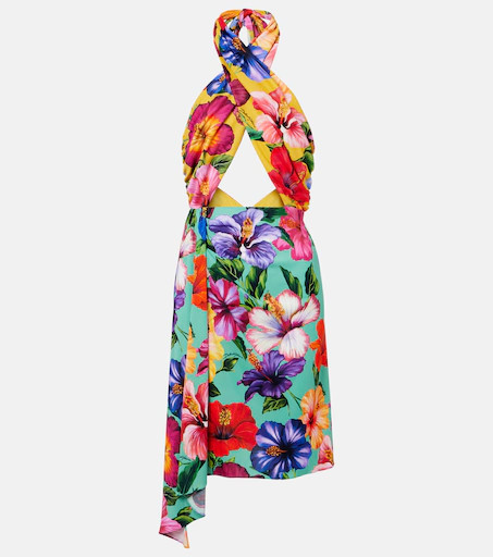Floral cutout wrap dress | Mytheresa (US/CA)