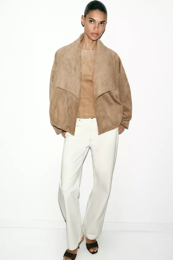 WICKELJACKE AUS WILDLEDERIMITAT | Zara DE