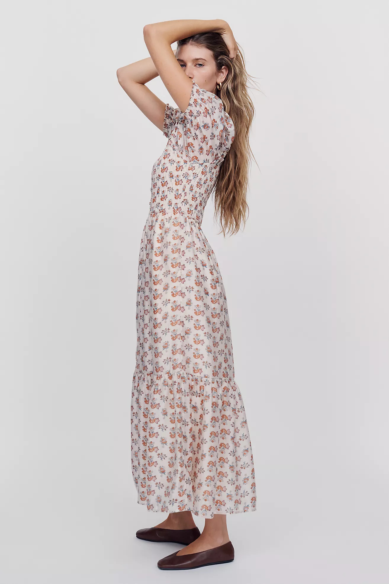 By Anthropologie Peregrine 100% Cotton Midi Dress | Anthropologie (US)