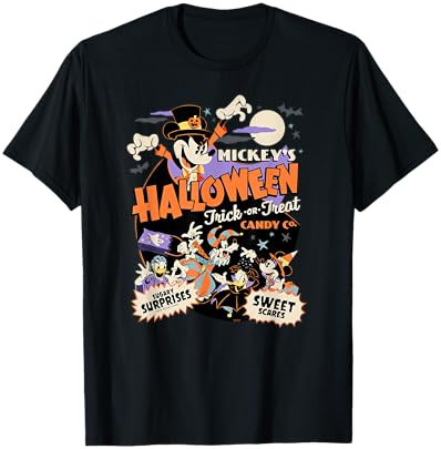 Disney Mickey\u2019s Halloween Trick or Treat Candy Co. T-Shirt Small | Amazon (US)