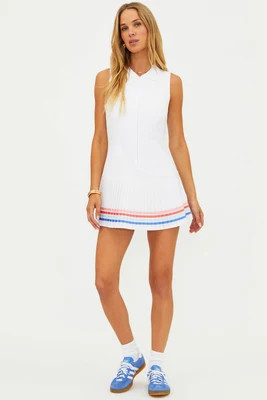 Bria Dress Bright White Horizon | Beach Riot