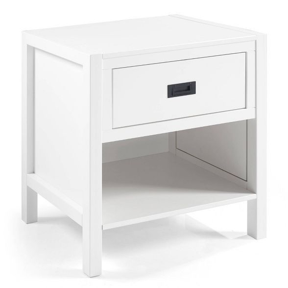 Single Drawer Classic Bedside Table Nightstand - Saracina Home | Target