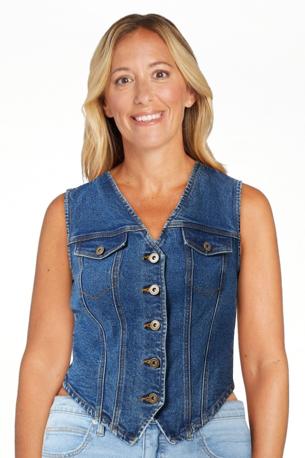 Jessica Simpson Denim Vest | Walmart (US)