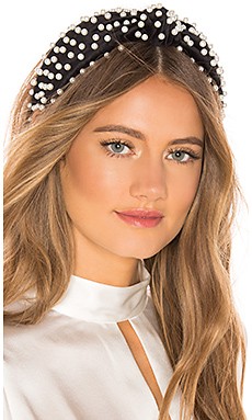 Lele Sadoughi Pearl Headband in Jet Pearl from Revolve.com | Revolve Clothing (Global)