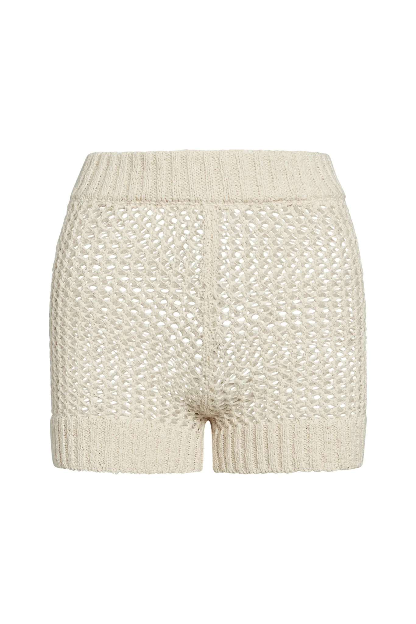 Acapulco Short - Ivory Petit Crochet | Monday Swimwear