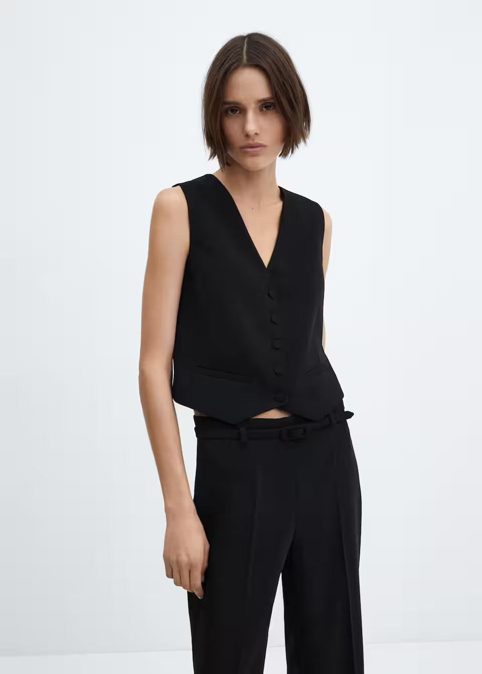 Suit vest with buttons -  Women | Mango USA | MANGO (US)