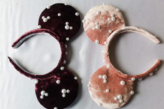Hidden Mickey Pearl Ears | Etsy (US)