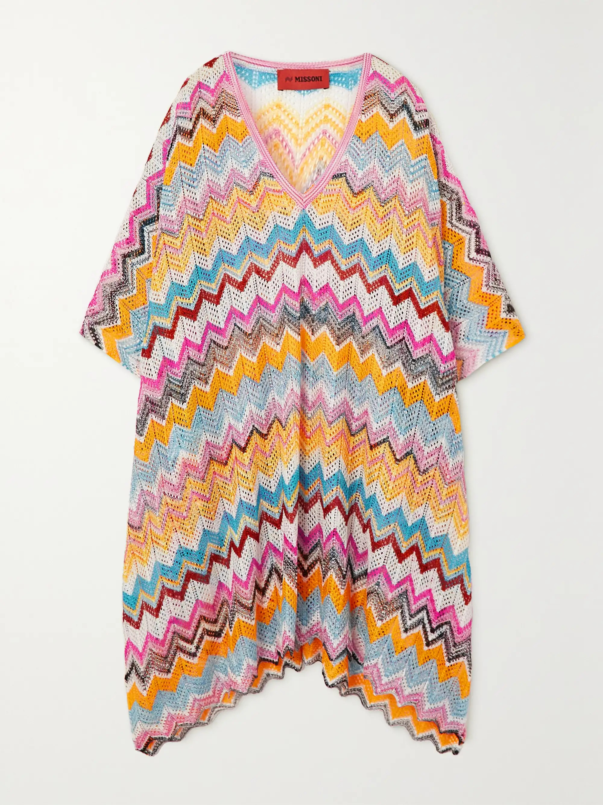 Mare striped crochet-knit kaftan | NET-A-PORTER (US)
