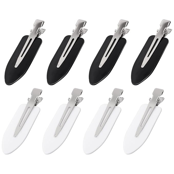 AMMON Hair Clips 8 Pcs No bend Hair Clips Makeup Hair Clips No Crease Hair Clip Creaseless Hair C... | Amazon (US)