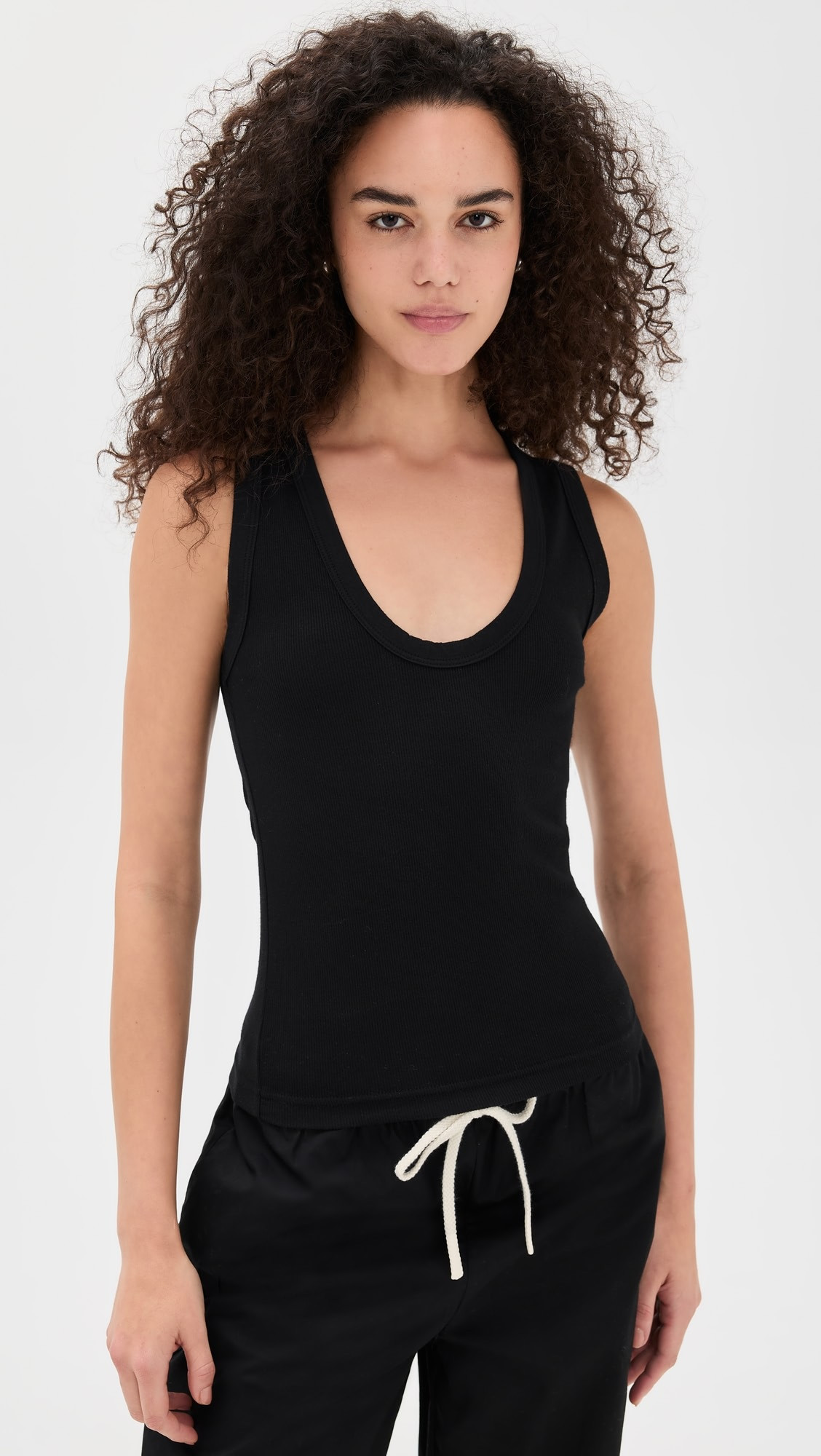Jordan U Neck Ribbed Tank | Shopbop