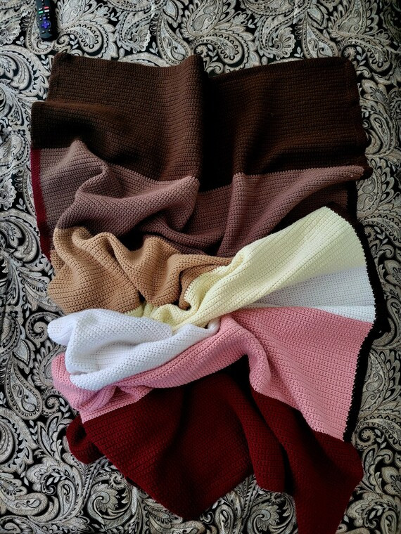 Neapolitan Crochet Blanket Throw Blanket Crochet Blanket | Etsy | Etsy (US)