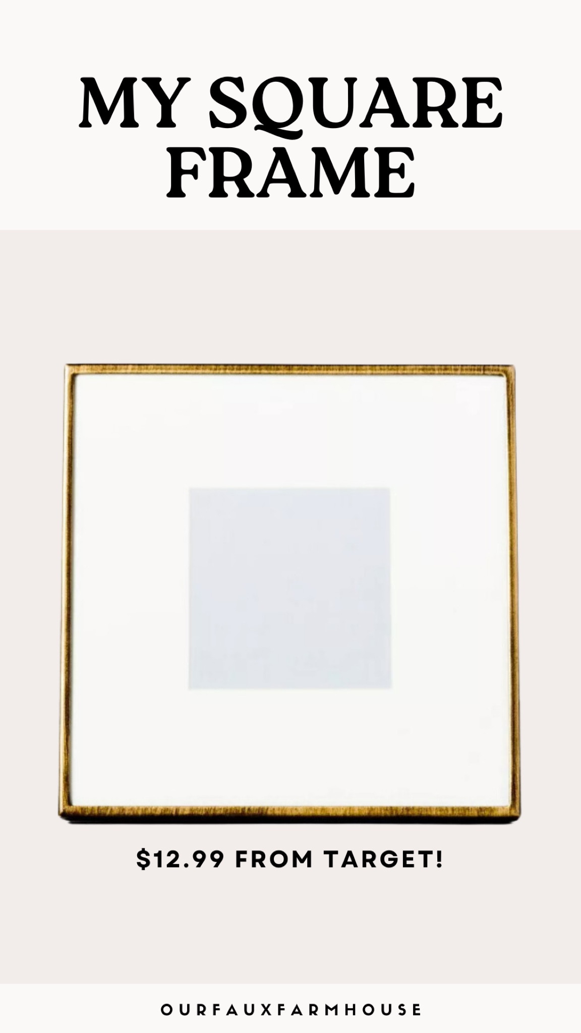 My square frame from Target!! 

Linked a few other square frames too! 