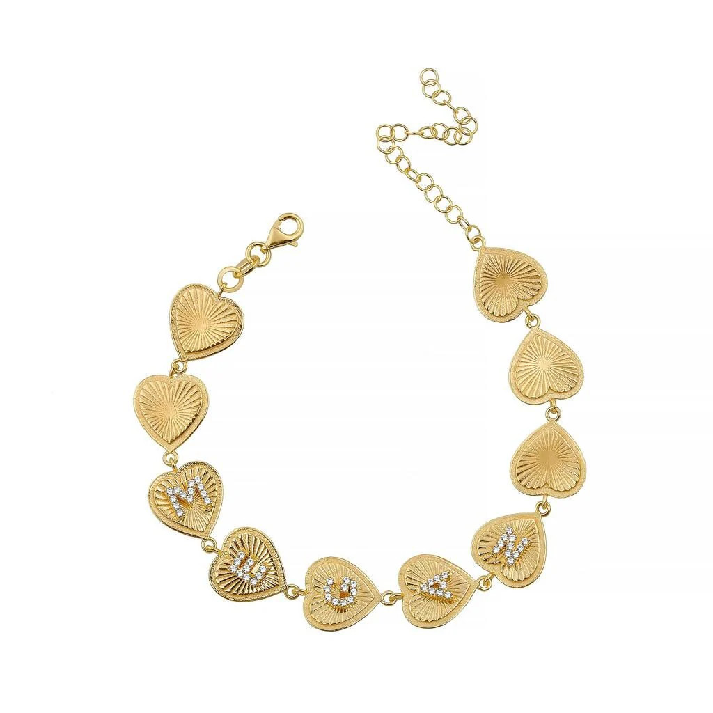 Custom Heart Connection Bracelet | The Sis Kiss