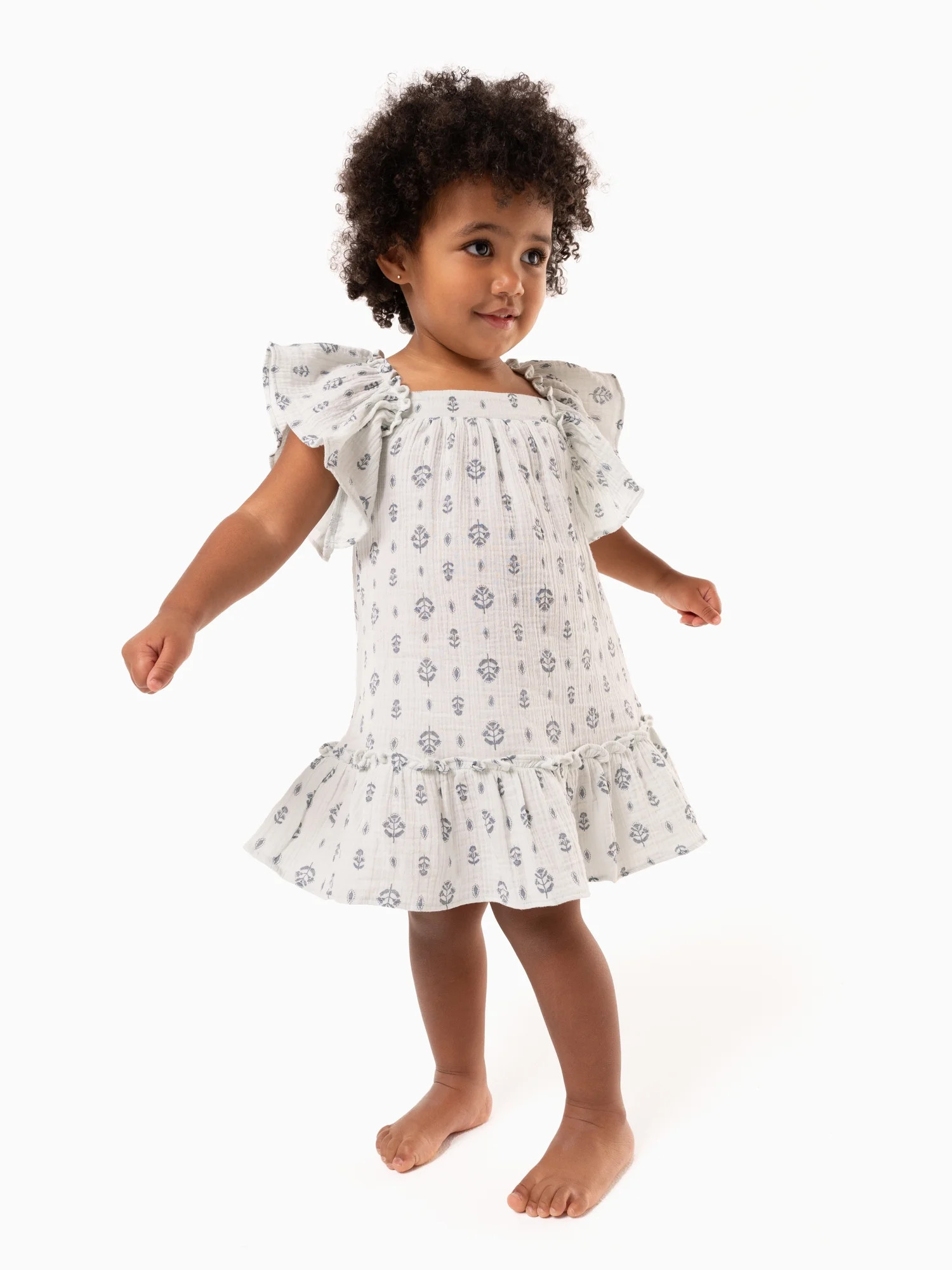 Modern Moments by Gerber Toddler Girl Dress with Ruffles, Sizes 12M-5T | Walmart (US)