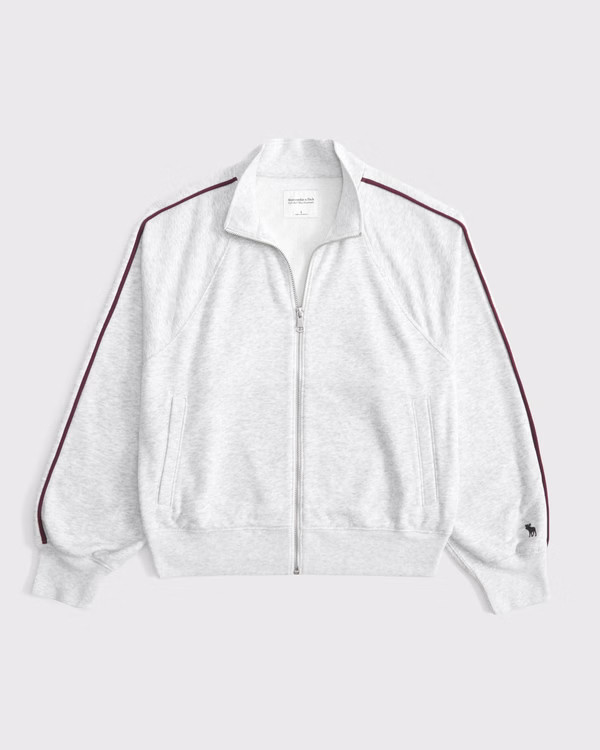 French Terry Mockneck Full-Zip | Abercrombie & Fitch (UK)