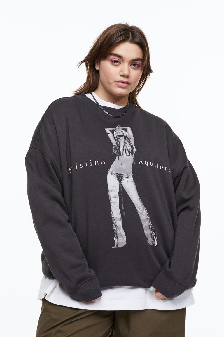 H&M+ Oversized Printed Sweatshirt | H&M (US)