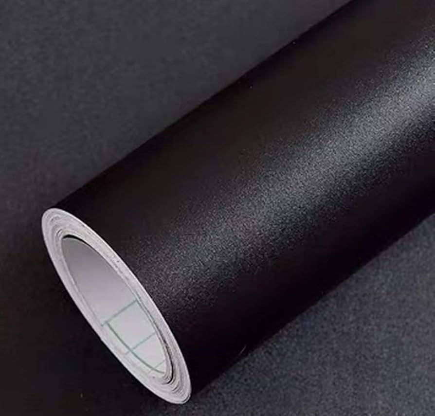 Yancorp 120" Matte Black Contact Paper Peel and Stick Wallpaper Removable Contact Paper for Cabin... | Amazon (US)