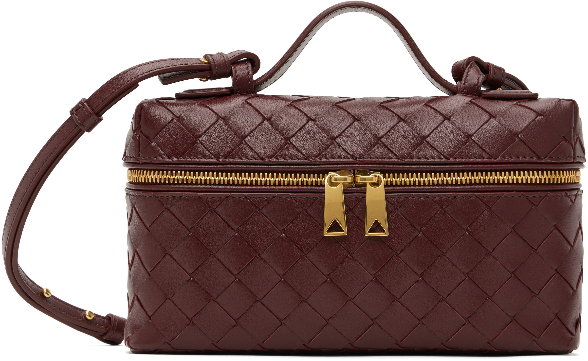Bottega Veneta Burgundy Bang Bang Bag | SSENSE