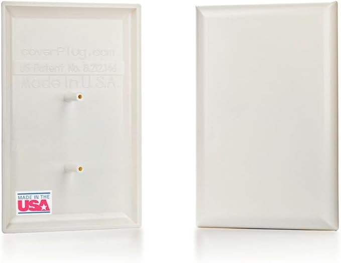 Paintable Childproof Wall Outlet Cover – 2 Pack Blank Electrical Outlet Cover for Baby Safety a... | Amazon (US)