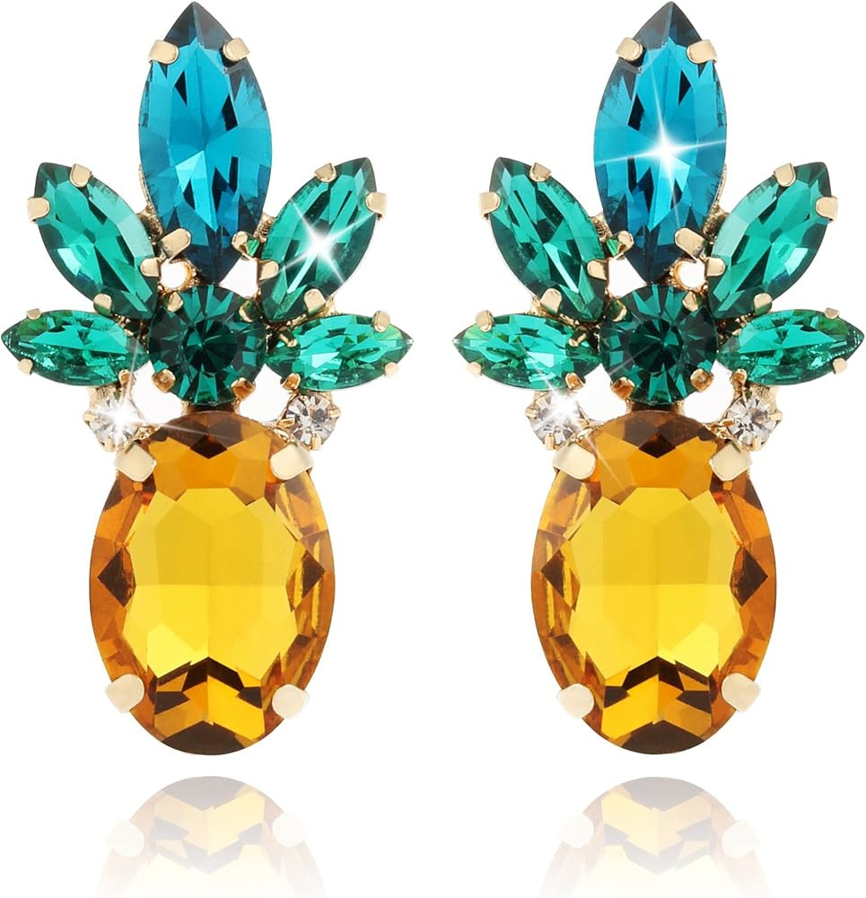 Pineapple Earrings Jewelry Gifts for Women Teens Girl-1 Pair by Holylove | Amazon (US)